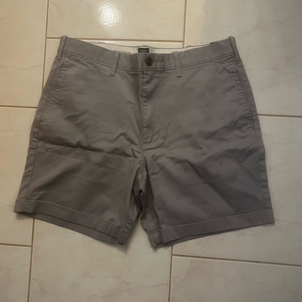 J. Crew Men's Gray Flat Front Shorts